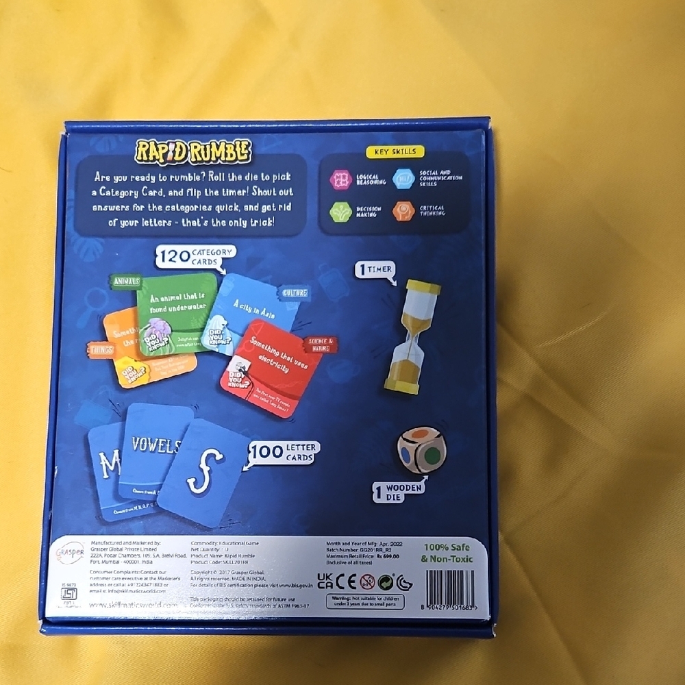 Rapid Rumble Board Game - Blue - Picture 2 of 2